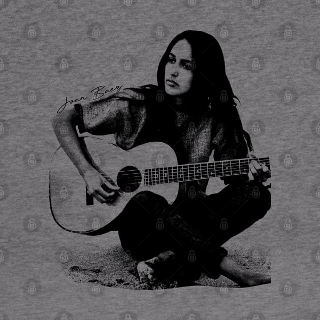 Joan Baez /// Guitar retro by HectorVSAchille